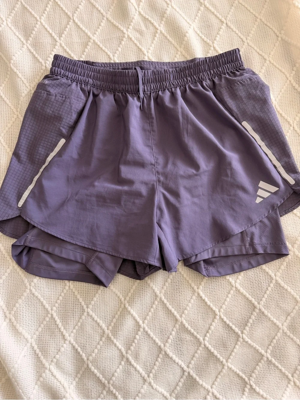adidas Men's Purple Athletic Running Shorts selling as bundle unisex